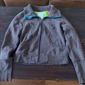Lululemon brown zip up jacket